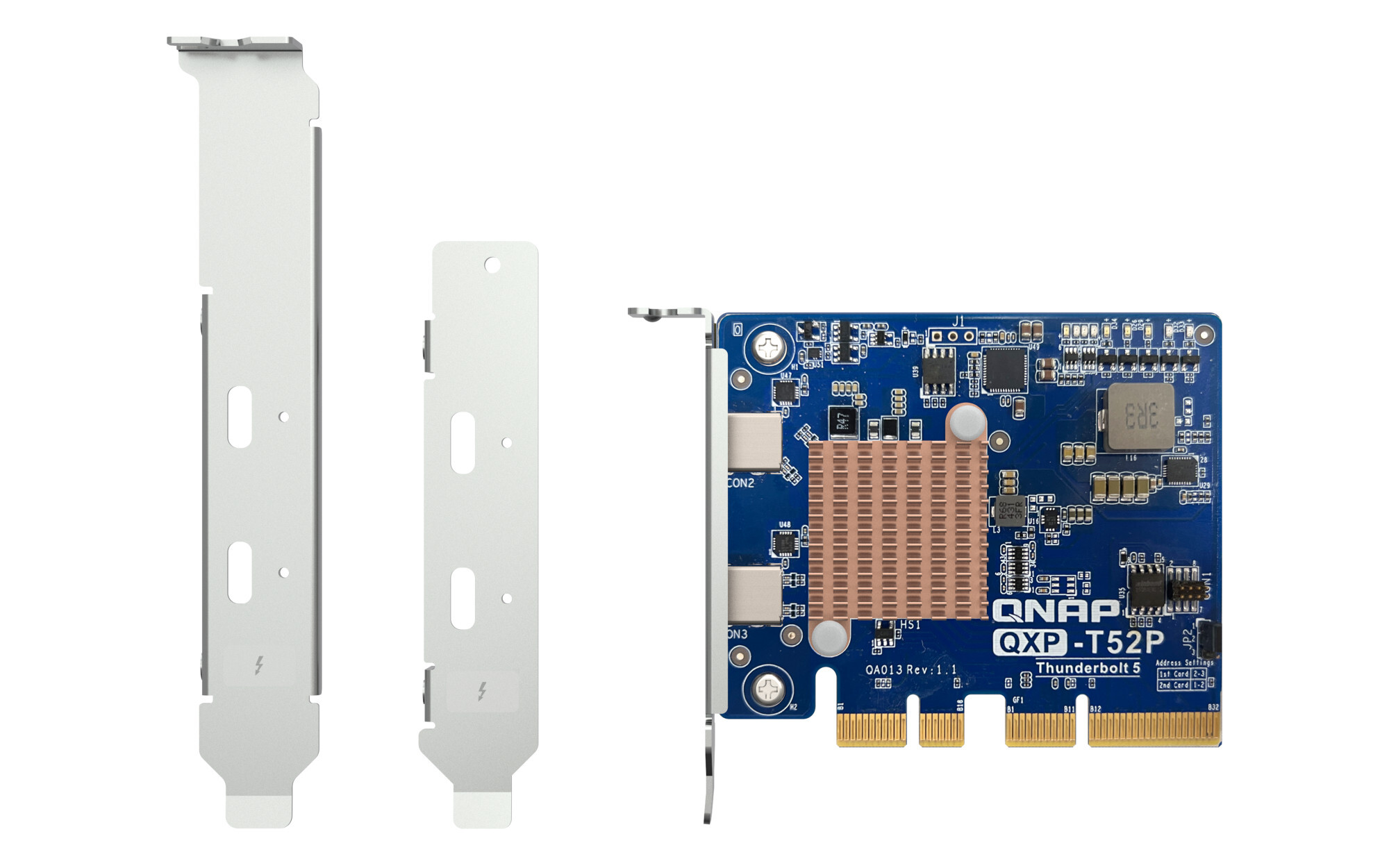 Qnap QXP-T52P Thunderbolt 5 dual ports expansion card PCIe Gen4 x4