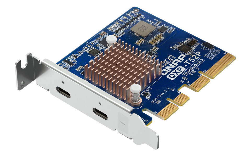 Zdjęcie produktu: Qnap QXP-T52P Thunderbolt 5 dual ports expansion card PCIe Gen4 x4