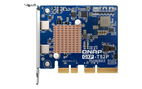 Miniatura produktu: Qnap QXP-T52P Thunderbolt 5 dual ports expansion card PCIe Gen4 x4