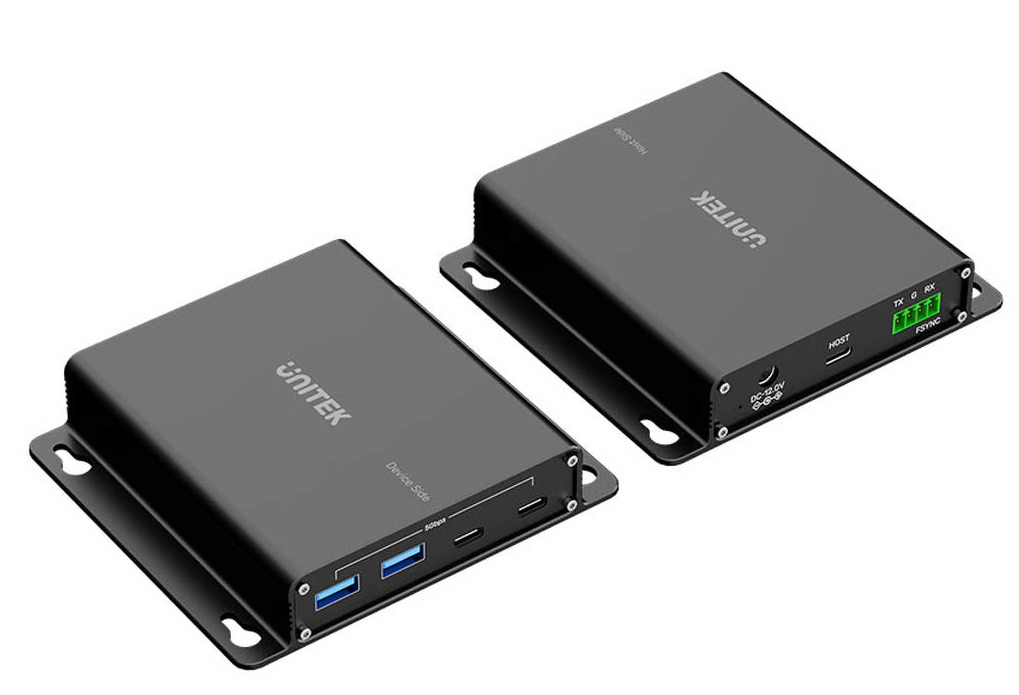 Przedłużacz USB 5 Gb/s 100 m przez Ethernet z hubem Unitek