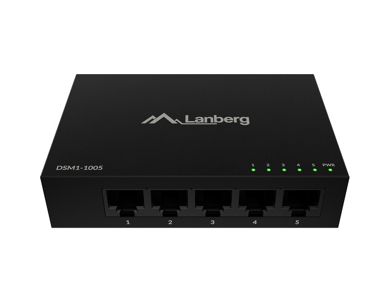 Zdjęcie produktu: Switch Lanberg 5x 1GB/s niezarządzalny desktop 12v (obudowa metalowa)