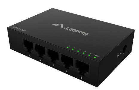 Miniatura produktu: Switch Lanberg 5x 1GB/s niezarządzalny gigabit ethernet desktop 12v (obudowa metalowa)