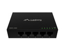 Miniatura zdjęcia: Switch Lanberg 5x 1GB/s niezarządzalny desktop 12v (obudowa metalowa)