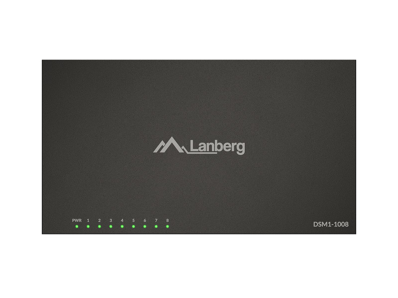 Zdjęcie produktu: Switch Lanberg 8x 1GB/s niezarządzalny desktop 12v (obudowa metalowa)