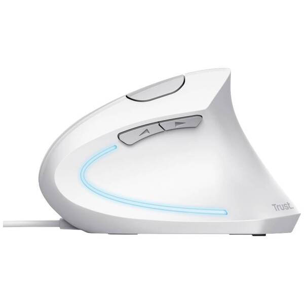 Zdjęcie produktu: Trust Mysz przewodowa Verto Ergo biała Zdjęcie produktu: Trust Mysz przewodowa Verto Ergo biała