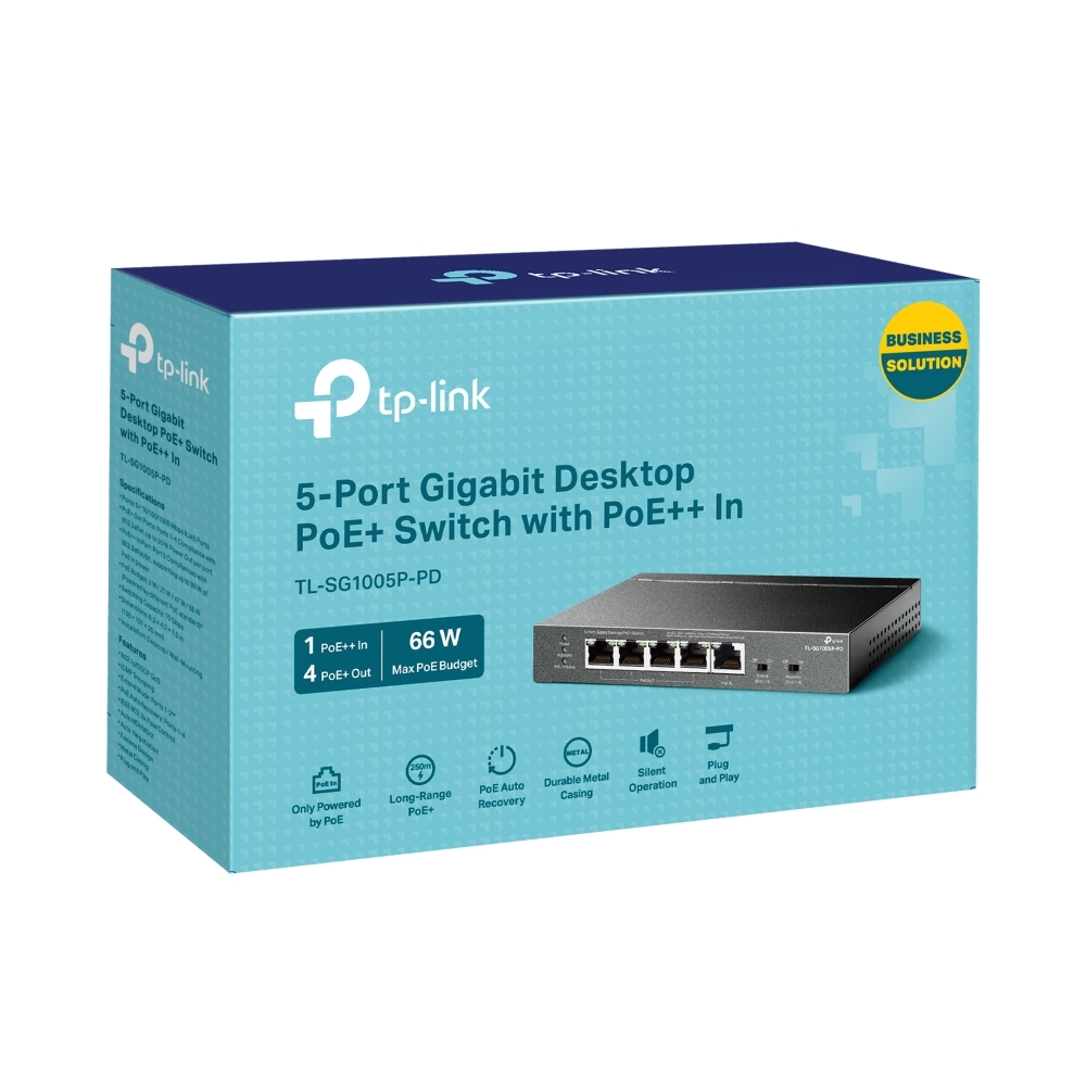 TP-Link TL-SG1005P-PD Switch 5x10/100/1000Mbps 4XPoE