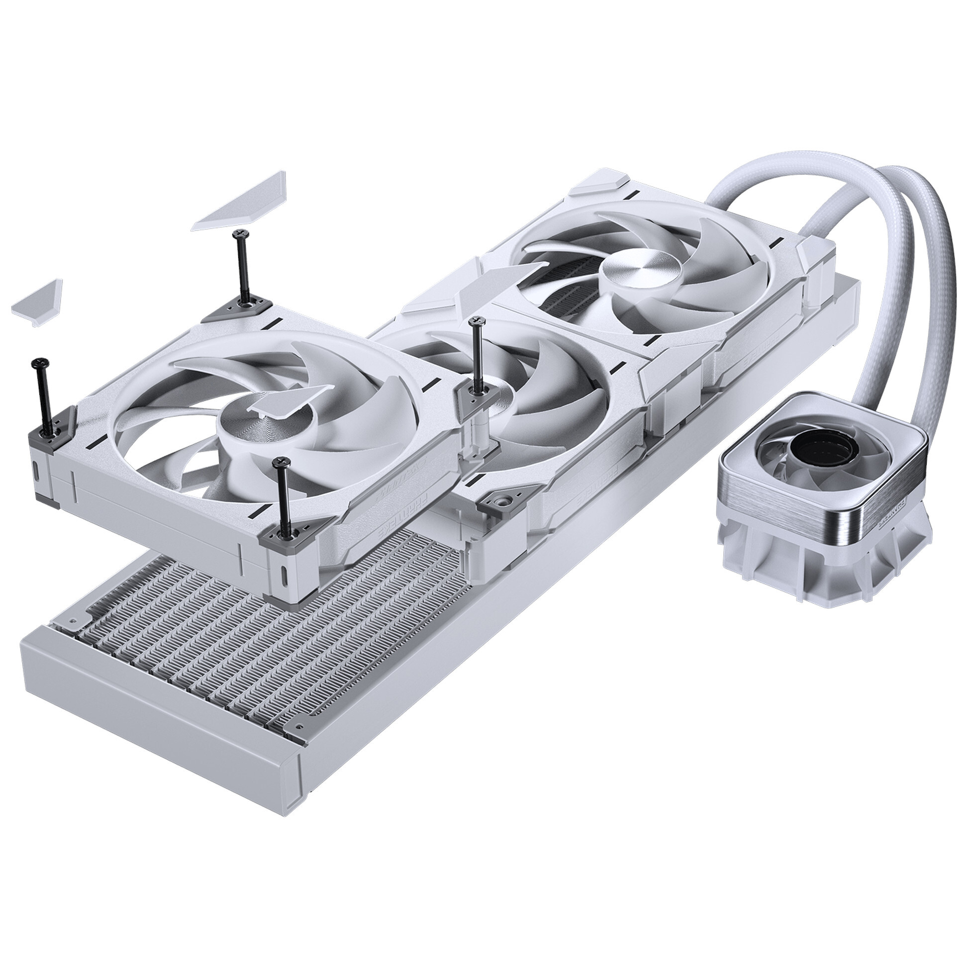 Phanteks Glacier One 420D30 X2 ARGB białe, chłodzenie wodne 420mm