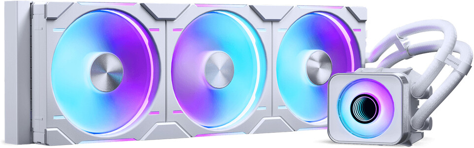 Miniatura produktu: Phanteks Glacier One 420D30 X2 ARGB białe, chłodzenie wodne 420mm (PH-GO420D30_DWT02)