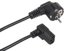Kabel zasilający Maclean, kątowy, 3 pin, wtyk EU, 1.5m, MCTV-851