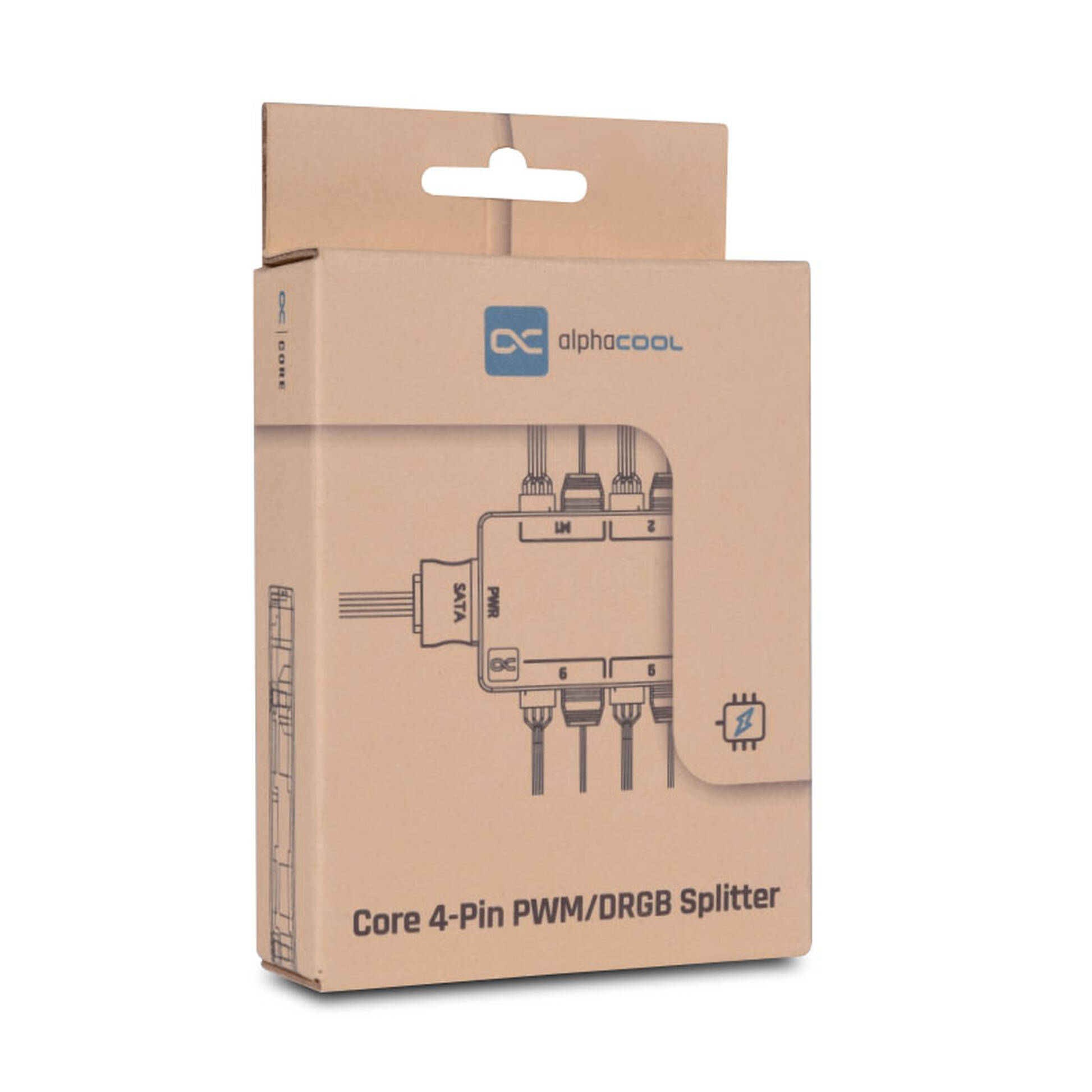 Alphacool Core 25668, Hub Splitter 6x ARGB 3-pin 5V, 6x PWM 4-pin Alphacool Core 25668, Hub Splitter 6x ARGB 3-pin 5V, 6x PWM 4-pin