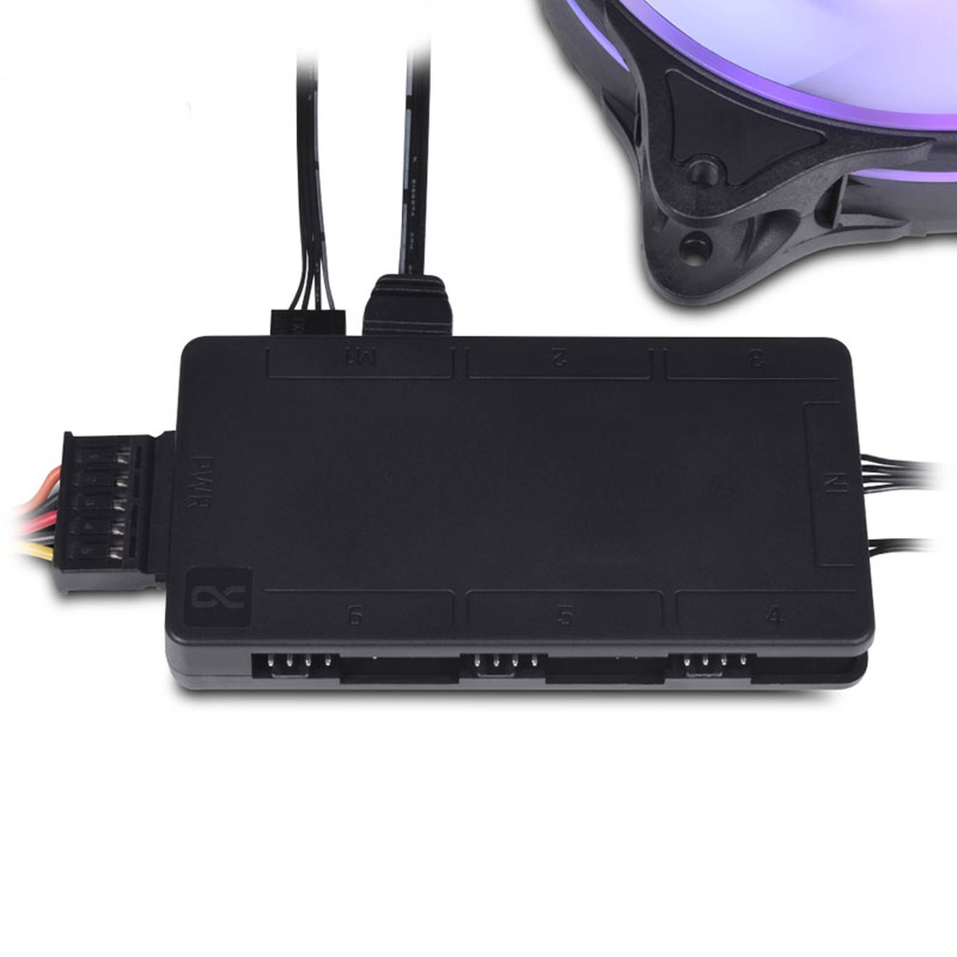 Alphacool Core 25668, Hub Splitter 6x ARGB 3-pin 5V, 6x PWM 4-pin Alphacool Core 25668, Hub Splitter 6x ARGB 3-pin 5V, 6x PWM 4-pin