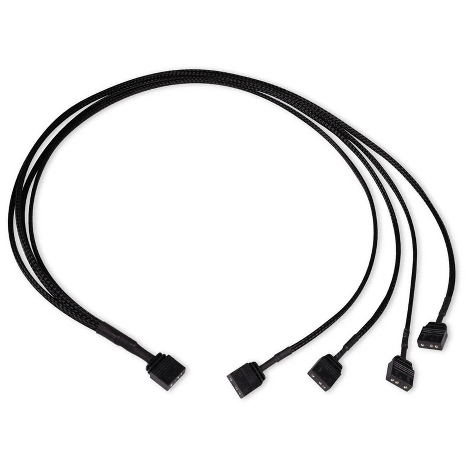 Alphacool 18712, Y-Splitter rozgałęziacz ARGB 3-pin na 4x ARGB 3-pin 60cm