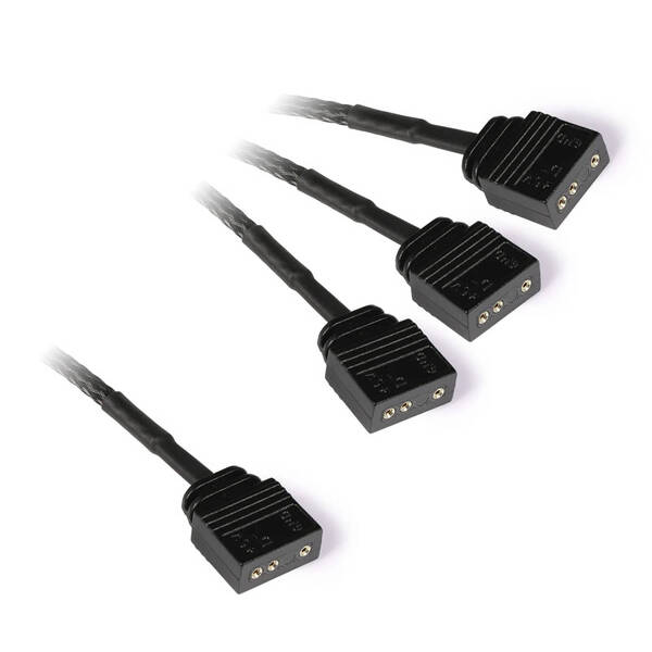 Zdjęcie produktu: Alphacool 18709, Y-Splitter rozgałęziacz ARGB 3-pin na 3x ARGB 3-pin 15cm