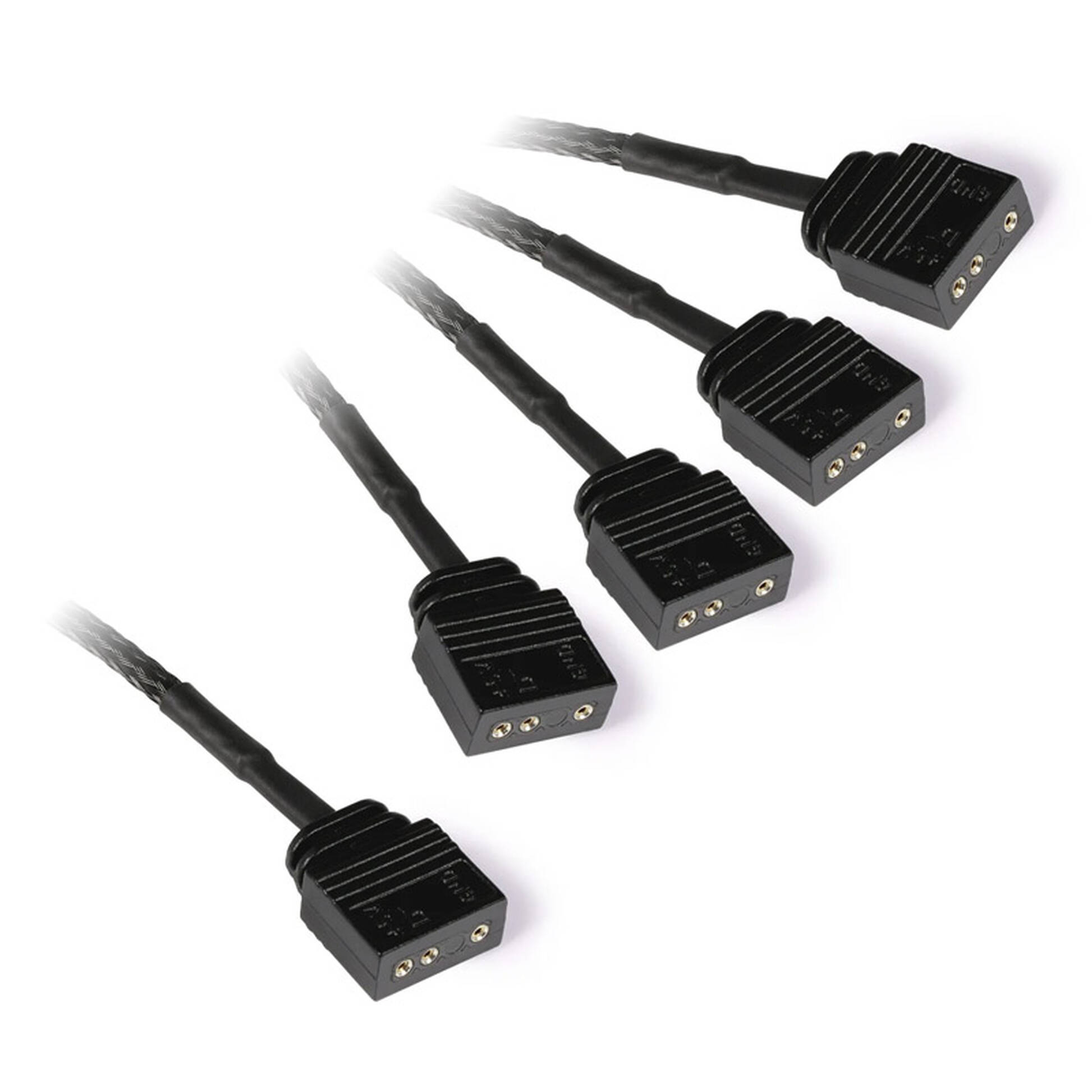 Alphacool 18711, Y-Splitter rozgałęziacz ARGB 3-pin na 4x ARGB 3-pin 30cm