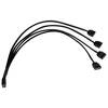 Alphacool 18711, Y-Splitter rozgałęziacz ARGB 3-pin na 4x ARGB 3-pin 30cm czarny