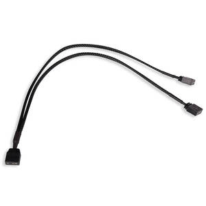 Miniatura produktu: Alphacool 18705, Y-Splitter rozgałęziacz ARGB 3-pin na 2x ARGB 3-pin 60cm czarny Miniatura produktu: Alphacool 18705, Y-Splitter rozgałęziacz ARGB 3-pin na 2x ARGB 3-pin 60cm czarny