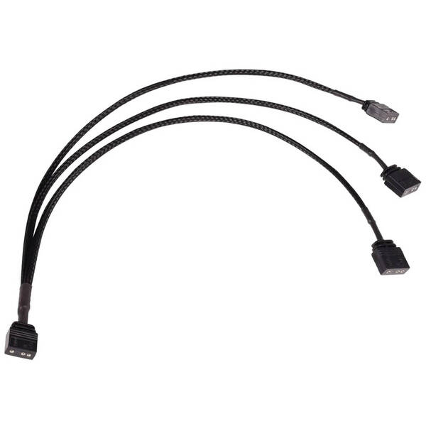 Zdjęcie produktu: Alphacool 18708, Y-Splitter rozgałęziacz ARGB 3-pin na 3x ARGB 3-pin 30cm
