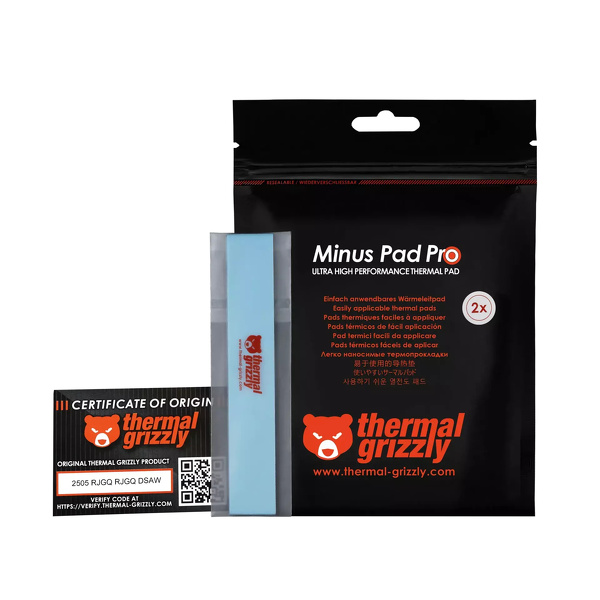 Zdjęcie produktu: Thermal Grizzly Minus Pad Pro - 120x20x0,5mm, 2 szt