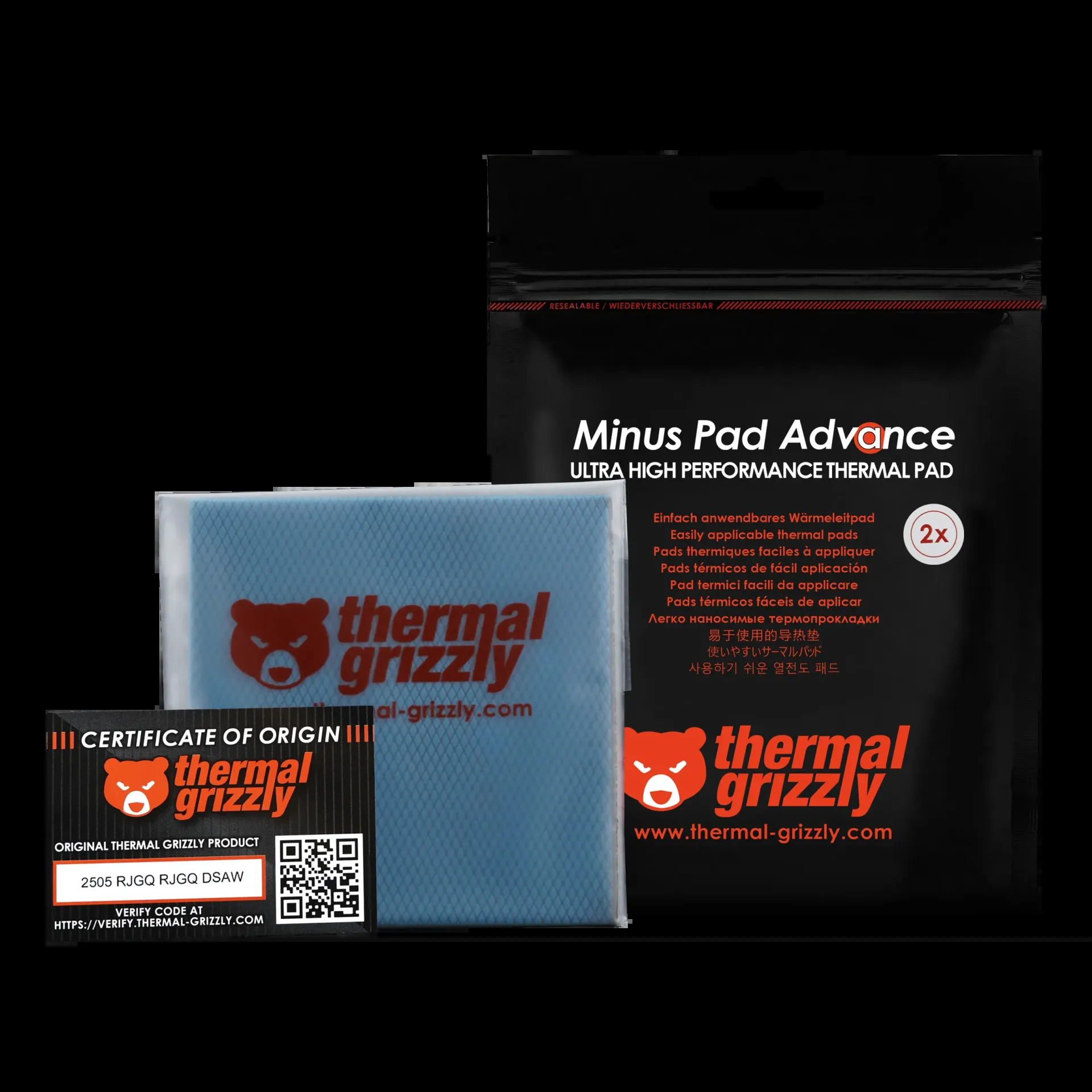 Thermal Grizzly Minus Pad Advance - 100x100x1,5mm, 2 szt