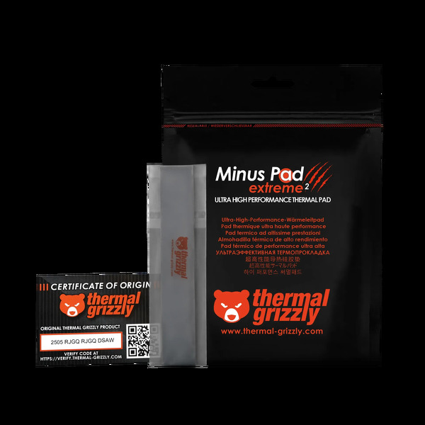 Zdjęcie produktu: Thermal Grizzly Minus Pad Extreme 2 - 120x20x1mm, 2 szt