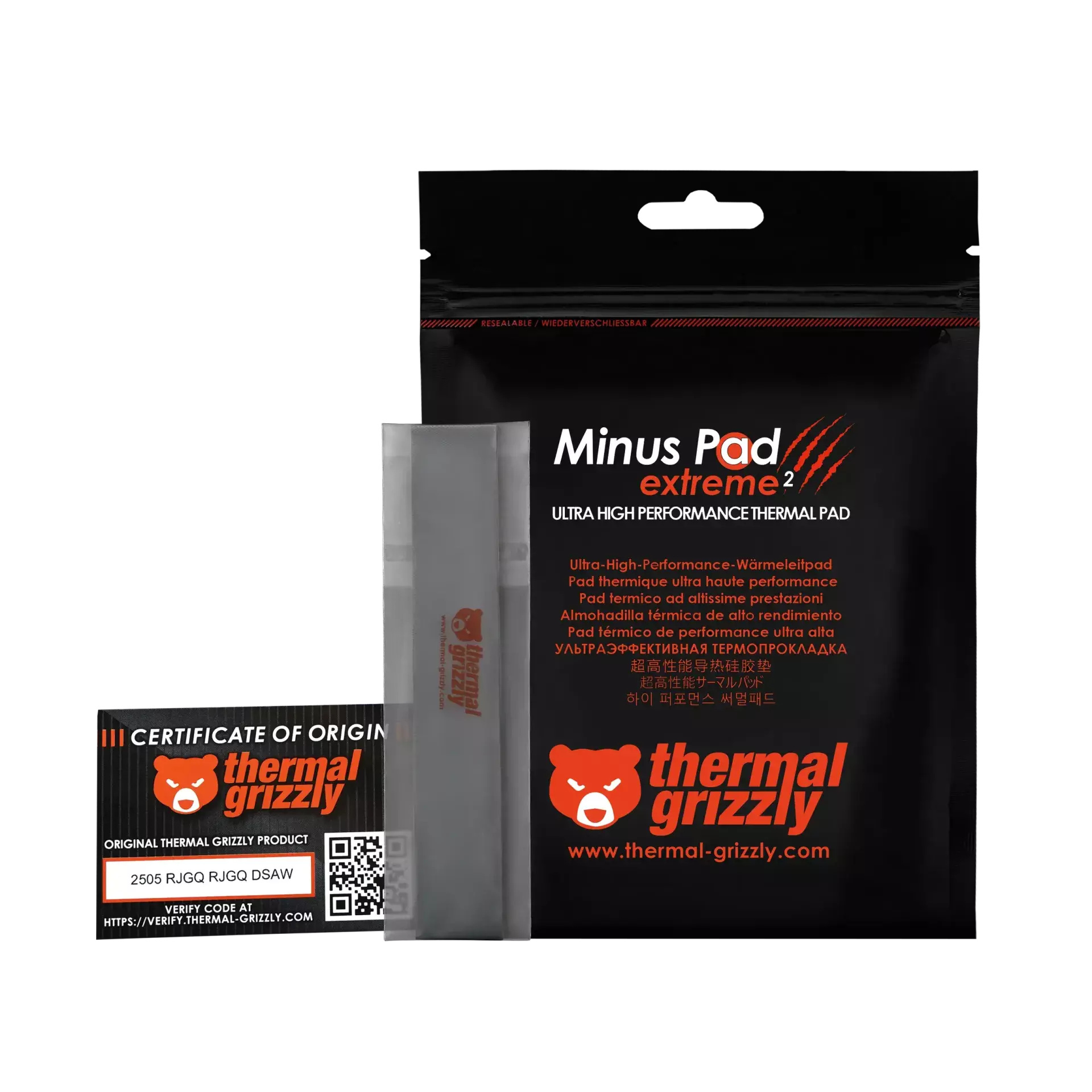 Thermal Grizzly Minus Pad Extreme 2 - 120x20x3mm, 2 szt