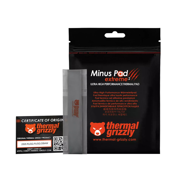 Zdjęcie produktu: Thermal Grizzly Minus Pad Extreme 2 - 120x20x3mm, 2 szt