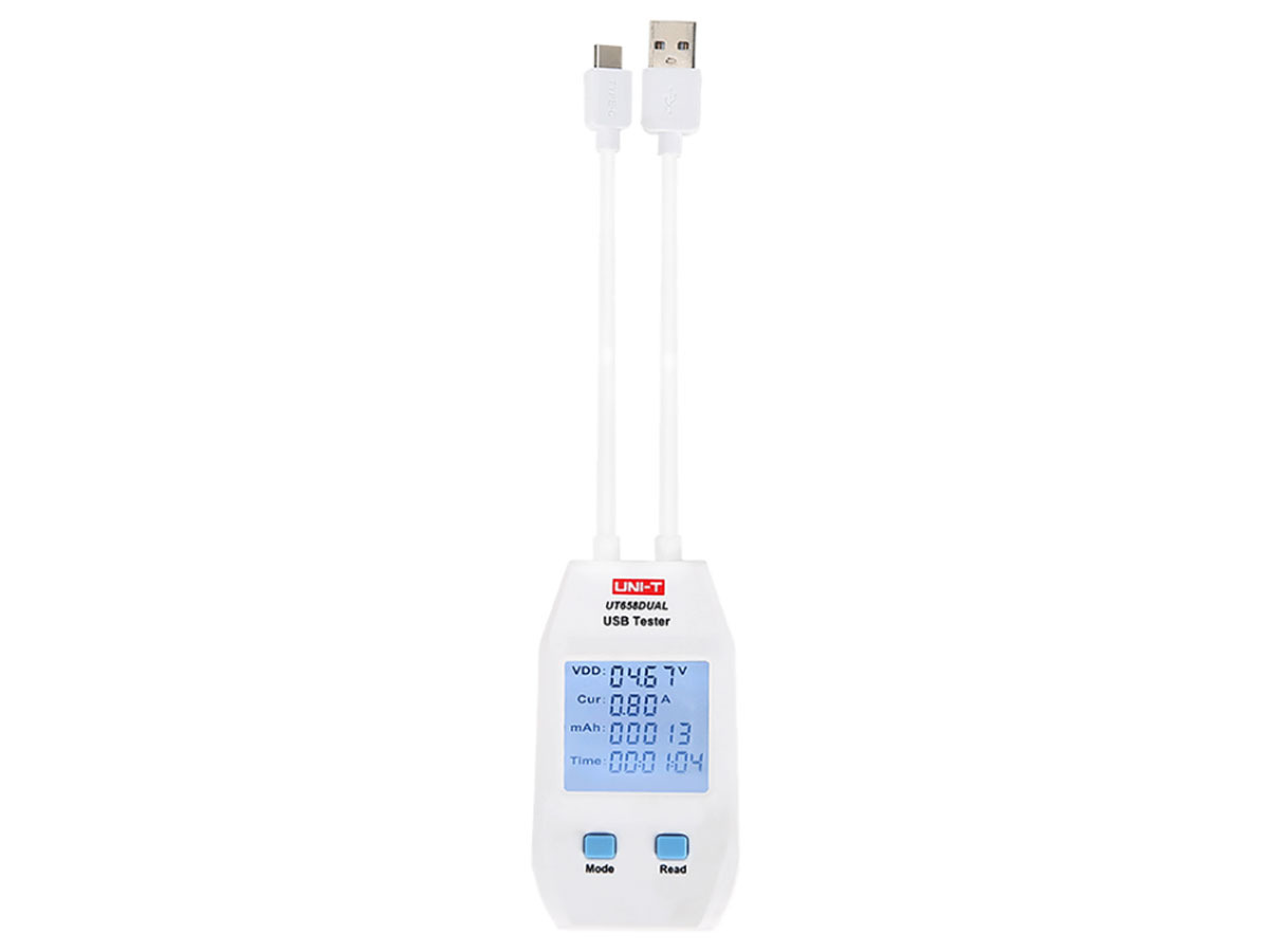 Miernik tester zasilania monitor USB/C (U/I/E/T) UNI-T UT658DUAL