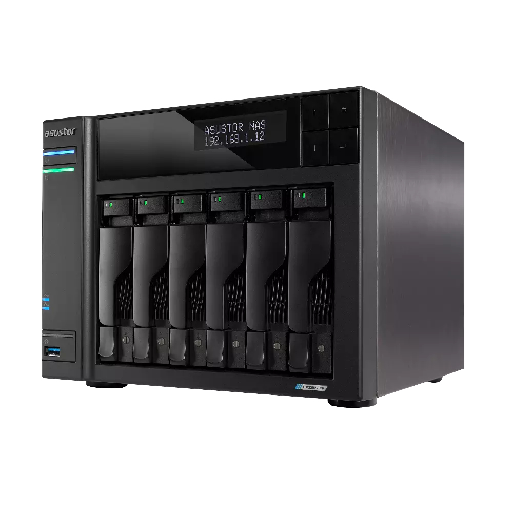Asustor LOCKERSTOR 6 Gen2 AS6706T v2 6-bay Intel N5105 2.0GHz 8GB RAM 4xM.2