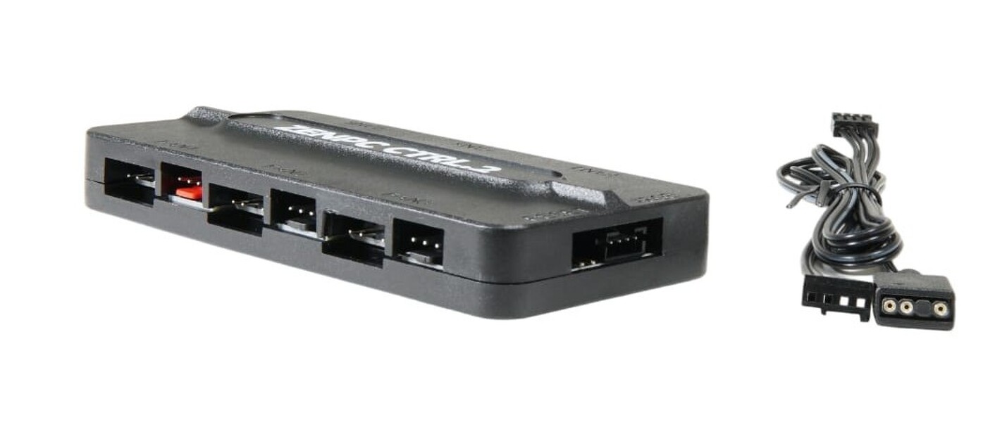 Zdjęcie produktu: ZenPC CTRL.2 Hub PWM i kontoler oświetlenia ARGB 3pin 5V z pilotem