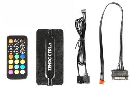 Miniatura produktu: ZenPC CTRL.2 Hub PWM i kontoler oświetlenia ARGB 3pin 5V z pilotem Miniatura produktu: ZenPC CTRL.2 Hub PWM i kontoler oświetlenia ARGB 3pin 5V z pilotem