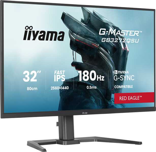Zdjęcie produktu: iiyama G-Master GB3272QSU-B1 Red Eagle 32 Zdjęcie produktu: iiyama G-Master GB3272QSU-B1 Red Eagle 32