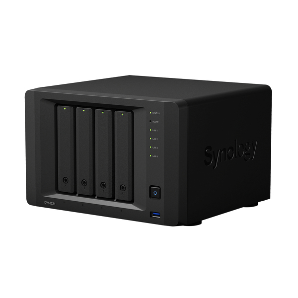 Zdjęcie produktu: Synology  DVA3221 Rejestrator NVR 4 bay Intel Atom C3538 8 GB DDR4 2xUSB 3