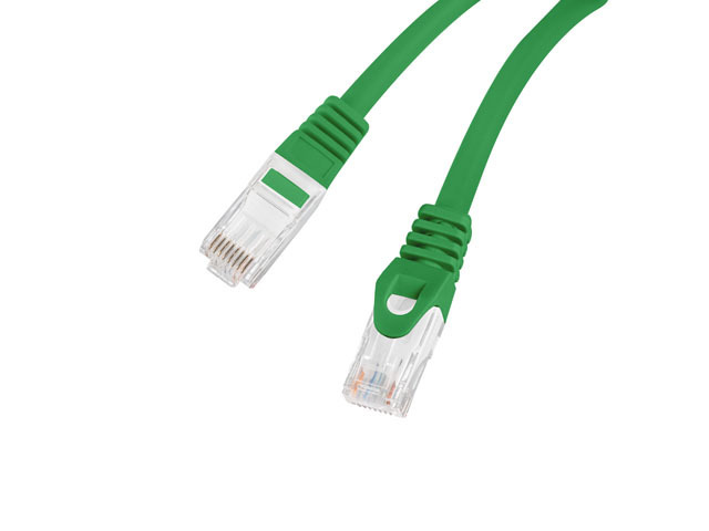 Kabel Lanberg RJ45 Patch cord Kat.6 UTP LSZH CU 5m Zielony Fluke Passed