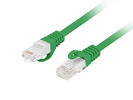 Miniatura zdjęcia: Kabel Lanberg RJ45 Patch cord Kat.6 UTP LSZH CU 5m Zielony Fluke Passed
