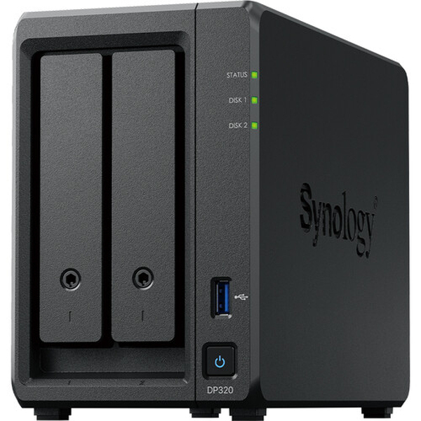 Zdjęcie produktu: Serwer plików Synology ActiveProtect DP320  2-bay AMD R1600 8GB 1GbE