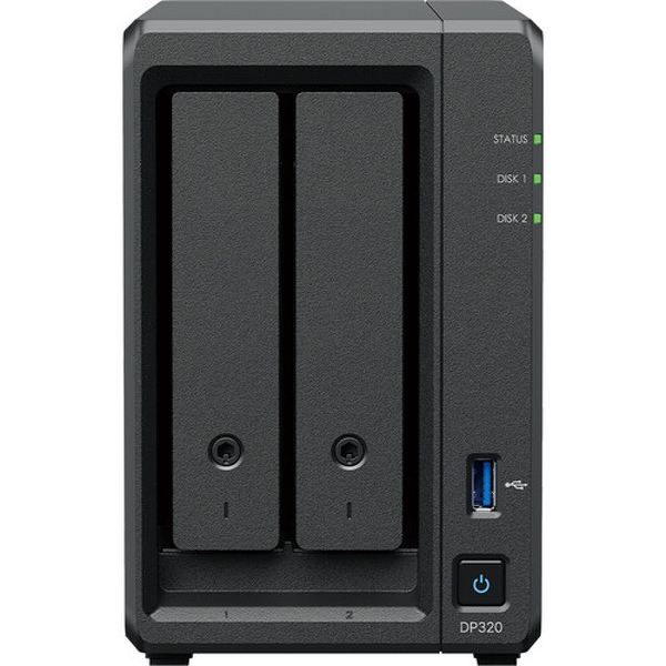 Zdjęcie produktu: Serwer plików Synology ActiveProtect DP320  2-bay AMD R1600 8GB 1GbE