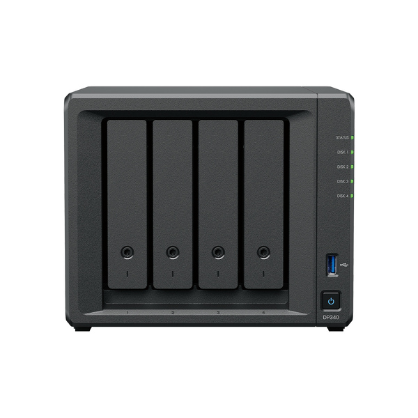Zdjęcie produktu: Serwer plików Synology ActiveProtect DP340 4-bay AMD R1600 16GB 1GbE