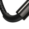 Miniatura zdjęcia: Kabel przewód USB Baseus Tungsten Gold USB-A - USB-C 480Mb/s 100W 2m czarny