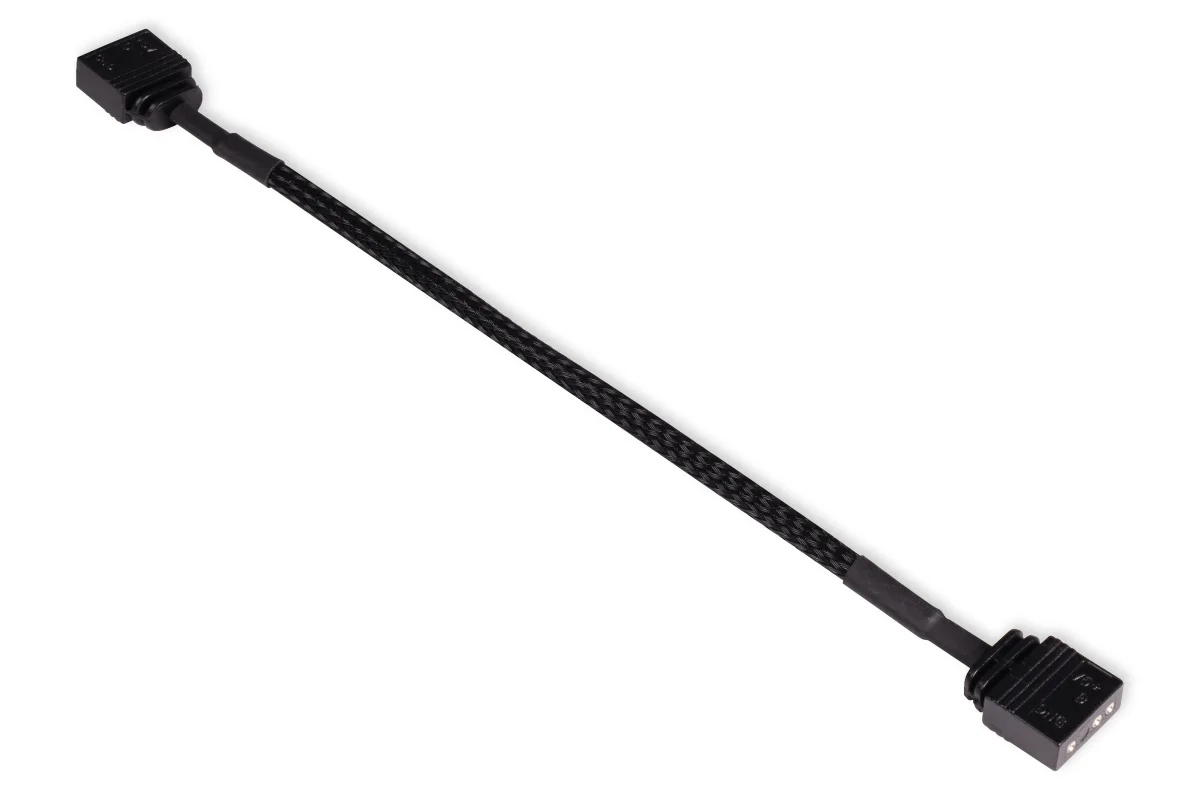 Alphacool 18701, przedłużacz ARGB 3-pin 15cm czarny Alphacool 18701, przedłużacz ARGB 3-pin 15cm czarny