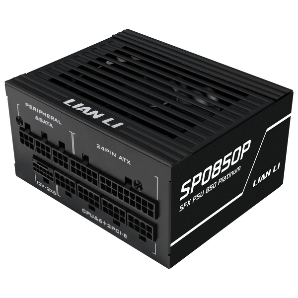 Zdjęcie produktu: Zasilacz Lian Li SP850 Platinum SFX ATX 3.1 PCIe 5.1 Czarny 850W