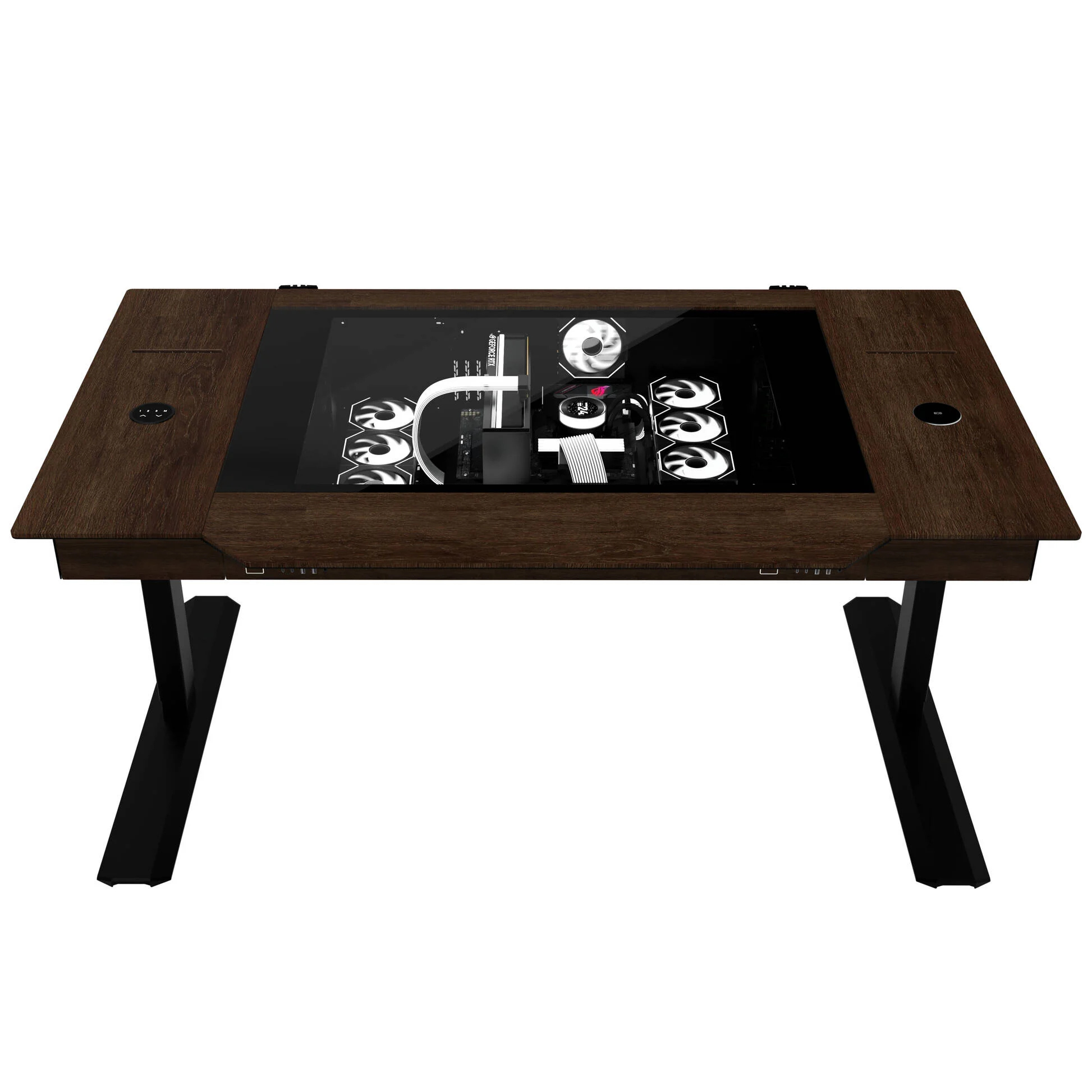 Lian Li DK07 Wood Eddition desk chassis, dual-system capable