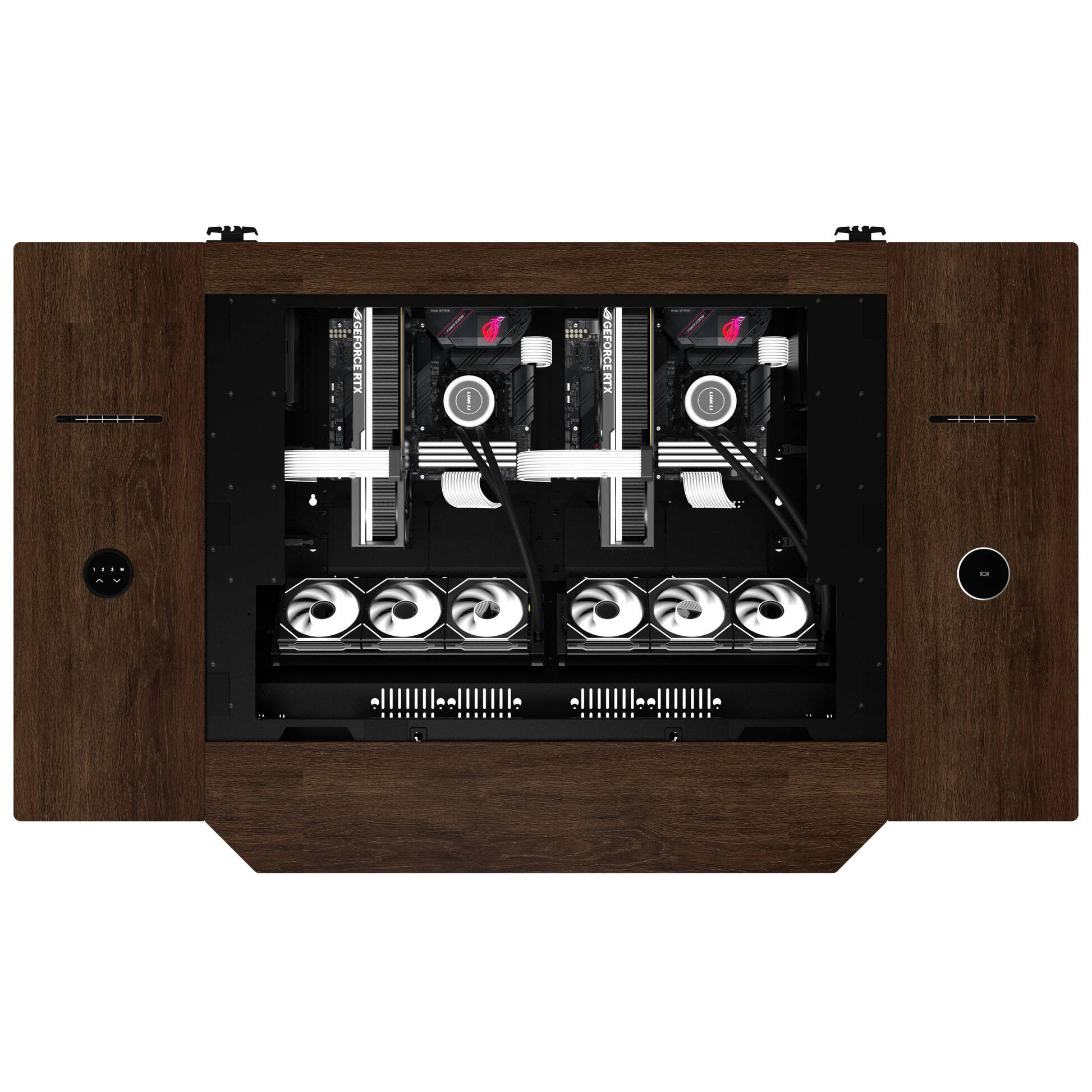 Lian Li DK07 Wood Eddition desk chassis, dual-system capable