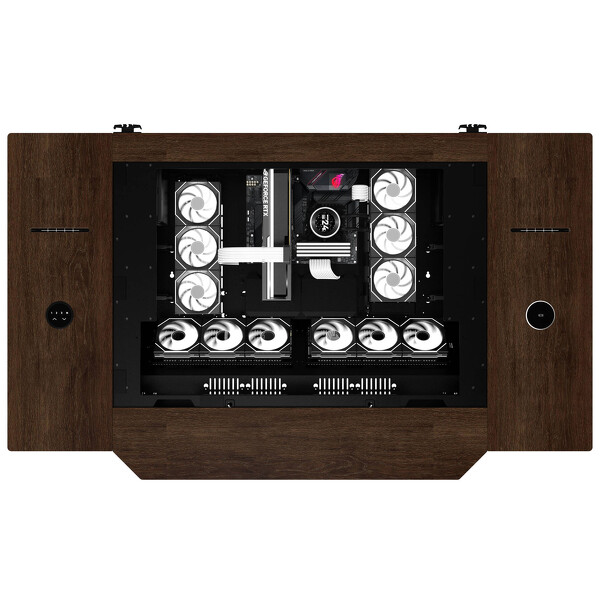 Zdjęcie produktu: Lian Li DK07 Wood Eddition desk chassis, dual-system capable