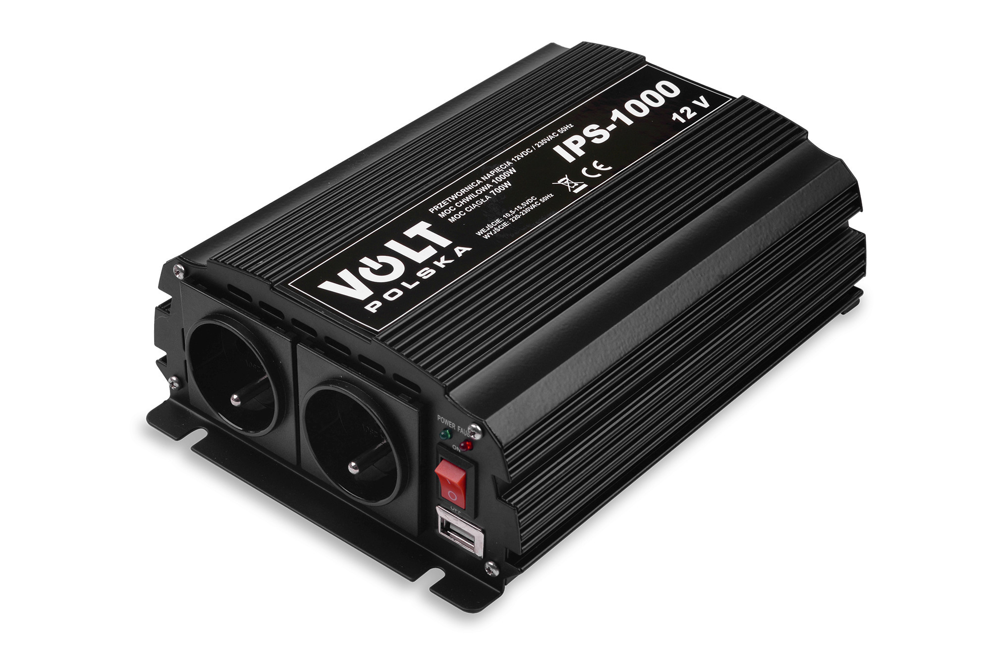 Volt IPS-1000 12V 3IPS100012 Przetwornica napięcia 700/1000W 12/230V Volt IPS-1000 12V 3IPS100012 Przetwornica napięcia 700/1000W 12/230V