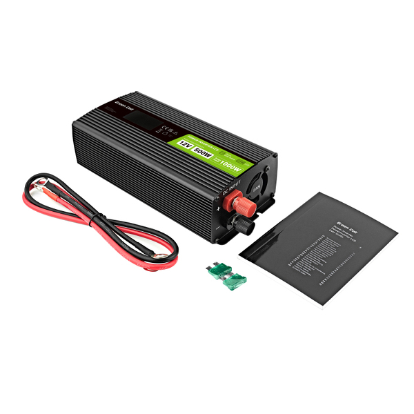 Zdjęcie produktu: Przetwornica Green Cell PowerInverter LCD 12V 500W / 1000W