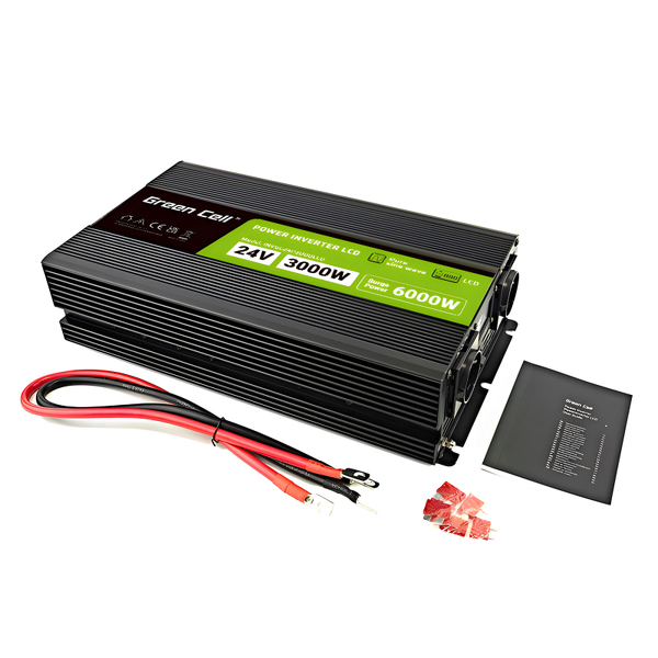 Zdjęcie produktu: Przetwornica napięcia Green Cell PowerInverter LCD 12V 3000W / 6000W