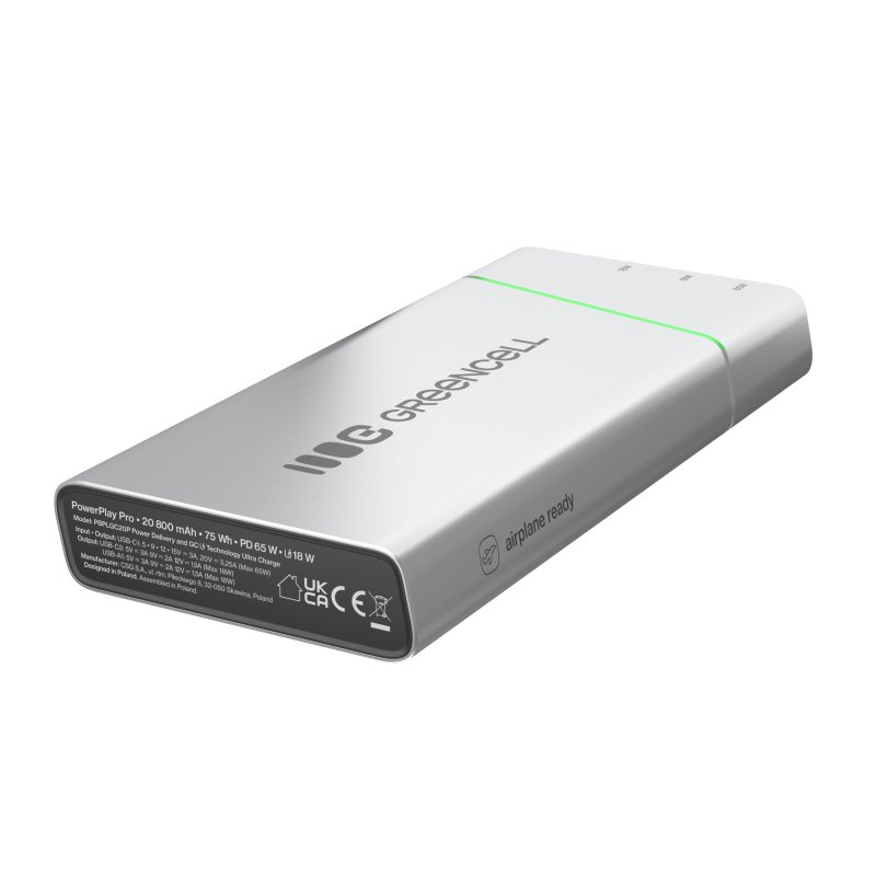 Powerbank PowerPlay Pro 20800mAh 65W, szybkie ładowanie, PD, Ultra Charge Powerbank PowerPlay Pro 20800mAh 65W, szybkie ładowanie, PD, Ultra Charge