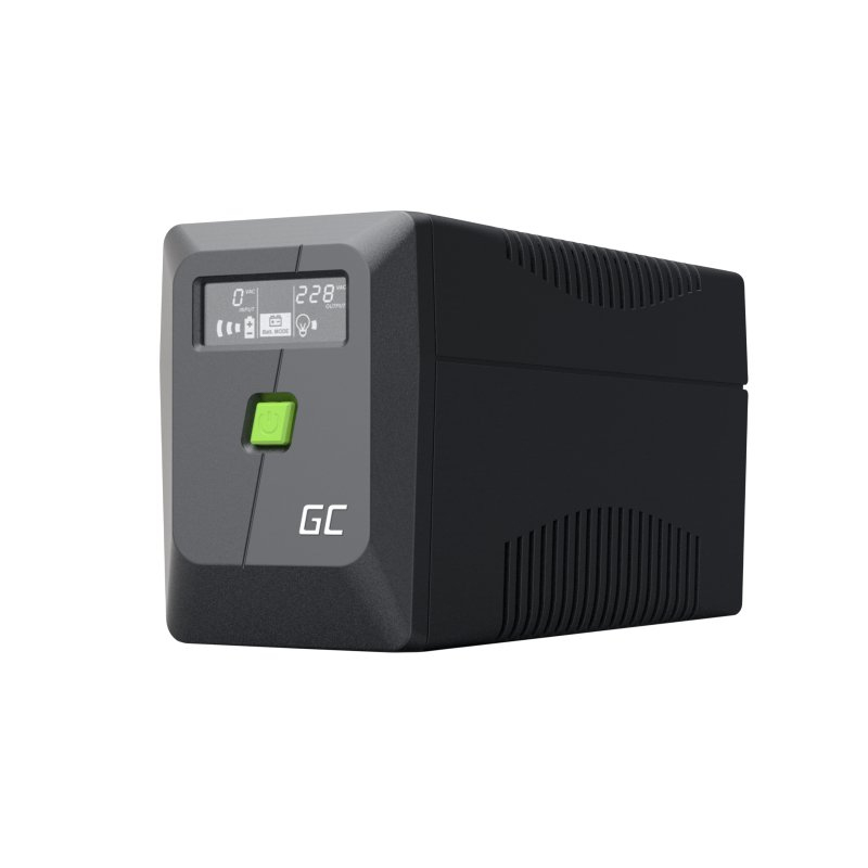 Zasilacz awaryjny UPS Greencell 650VA 360W PowerProof z wyświetlaczem LCD