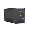 Miniatura zdjęcia: Zasilacz awaryjny UPS Greencell 650VA 360W PowerProof z wyświetlaczem LCD