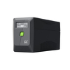 Miniatura zdjęcia: Zasilacz awaryjny UPS Greencell 850VA 480W PowerProof z wyświetlaczem LCD